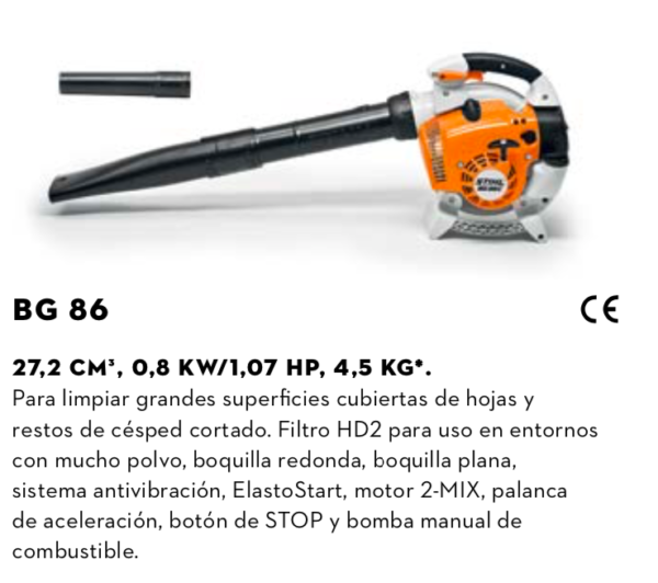 Sopladora STIHL BG 86 - Image 2