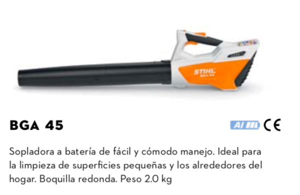 Sopladora STIHL BGA 45 a Batería